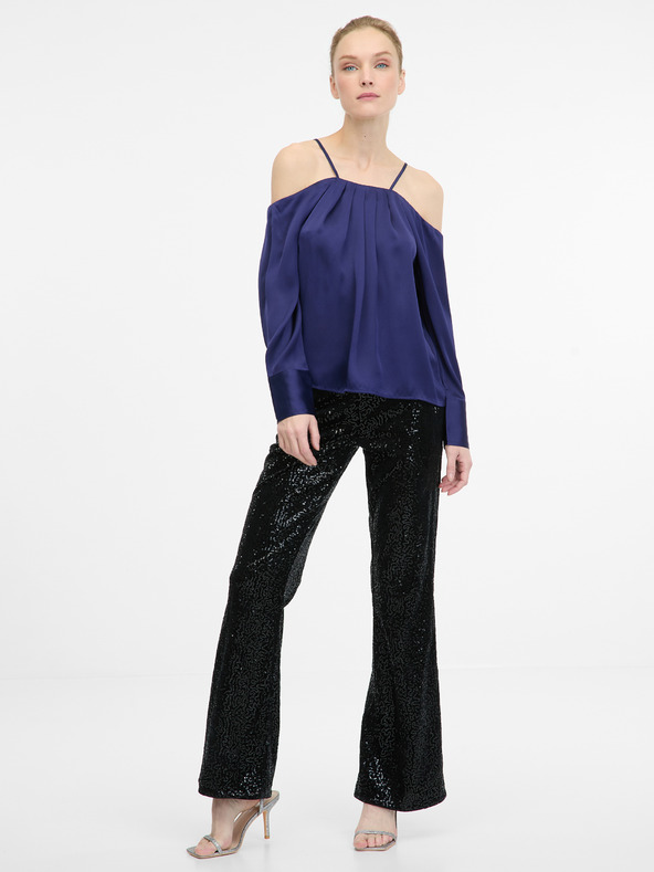 Orsay Temno modra ženska bluza z odprtimi rameni ORSAY