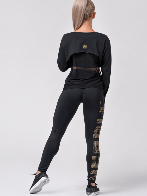 Nebbia Črne ženske športne gamaše Nebbia