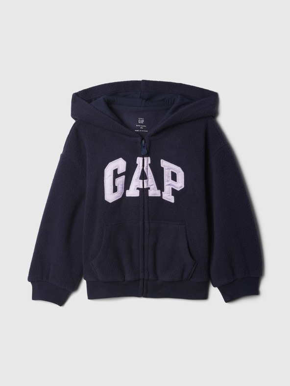 GAP Baby mikina s logem Pro Fleece GAP / Otroška jopa z logotipom Pro Fleece GAP