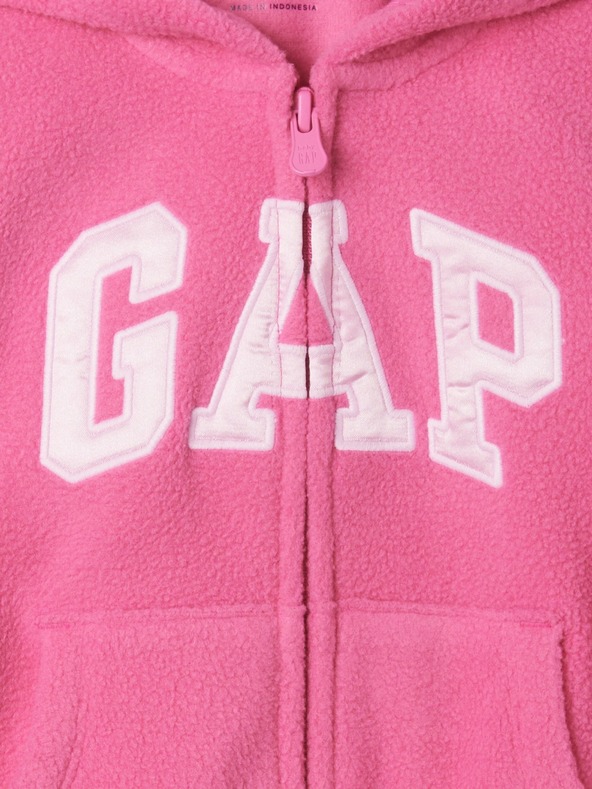 GAP Baby mikina s logem Pro Fleece GAP / Otroška jopa z logotipom Pro Fleece GAP