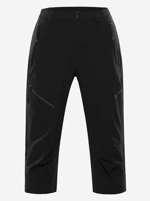 ALPINE PRO Moški softshell kapri ALPINE PRO WEDER črna