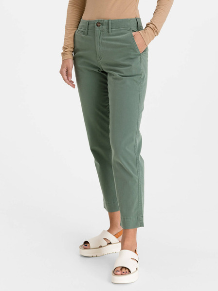 GAP Khaki hlače High Rise straight GAP