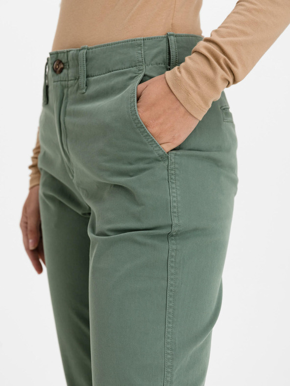 GAP Khaki hlače High Rise straight GAP