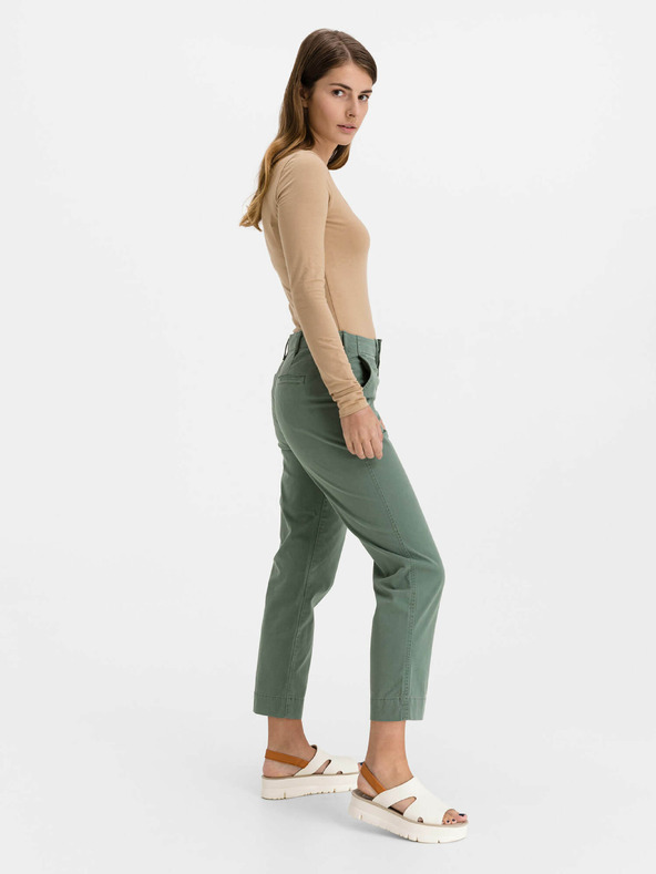 GAP Khaki hlače High Rise straight GAP