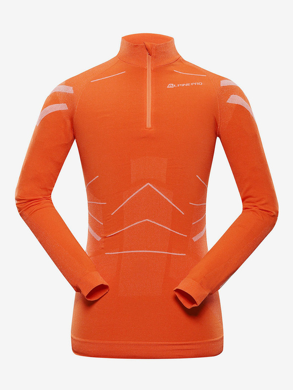 ALPINE PRO Oranžna moška funkcionalna majica ALPINE PRO Lubina