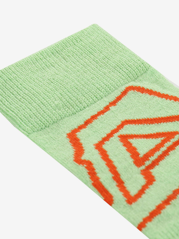 ALPINE PRO Svetlo zelene ženske nogavice iz merino volne ALPINE PRO Phalte