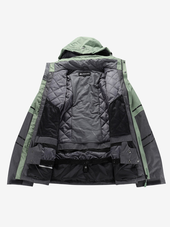 ALPINE PRO Moška smučarska jakna z ptx membrano ALPINE PRO ZARIB loden frost