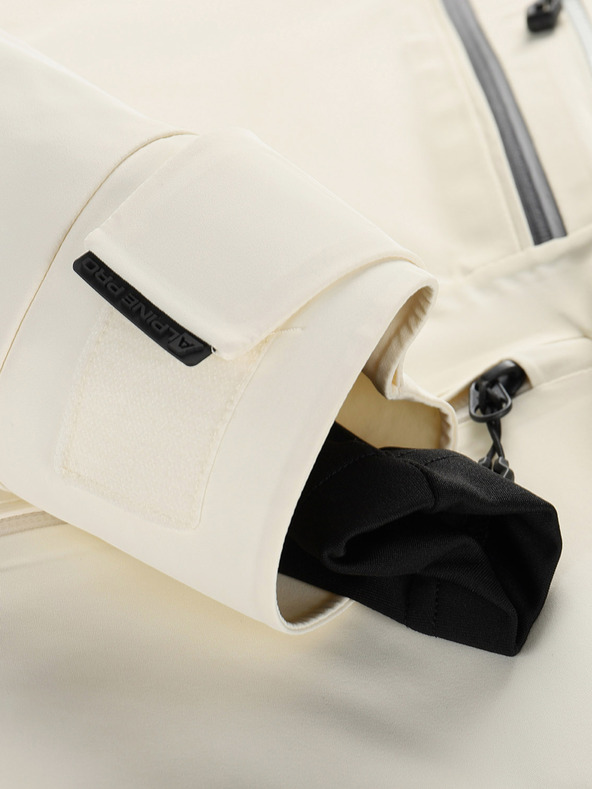 ALPINE PRO Ženska smučarska jakna z membrano ptx ALPINE PRO REASA creme