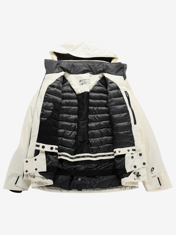 ALPINE PRO Ženska smučarska jakna z membrano ptx ALPINE PRO REASA creme