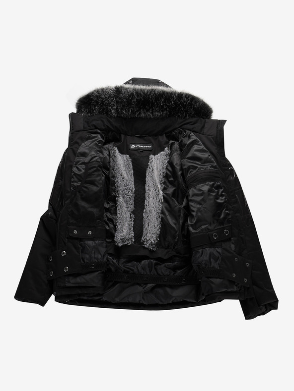 ALPINE PRO Ženska smučarska jakna z membrano ptx za sneg ALPINE PRO DAMA črna