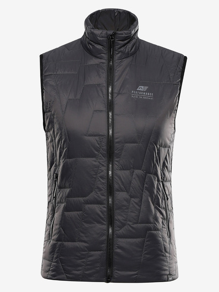 ALPINE PRO Ženski ultralahek telovnik z vodotesnostjo ALPINE PRO BERFA dk.true siva