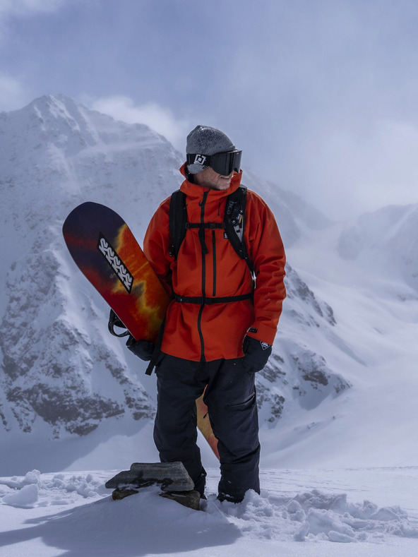 Horsefeathers Trislojna jakna Terra - rdeča glina Horsefeathers