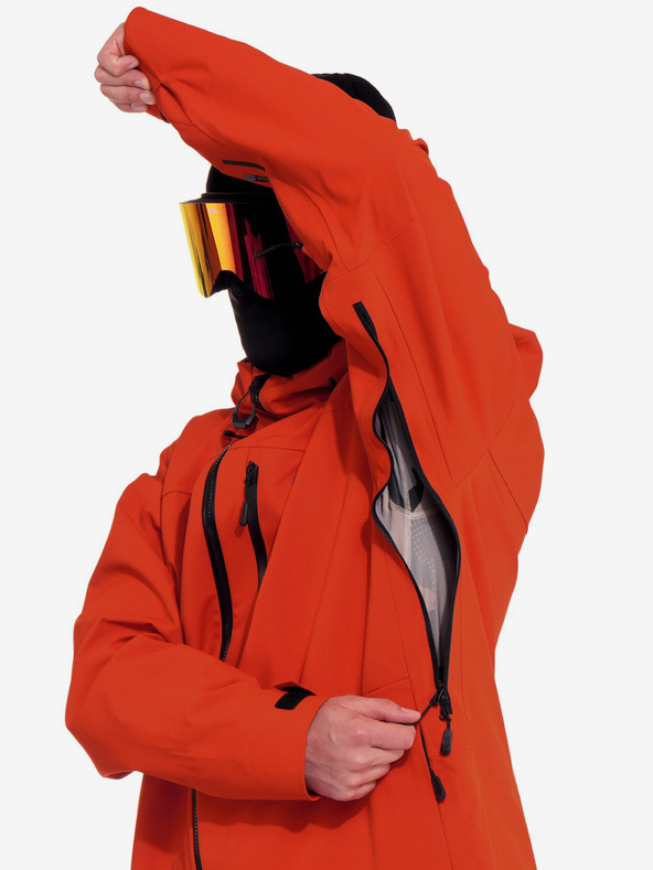 Horsefeathers Trislojna jakna Terra - rdeča glina Horsefeathers