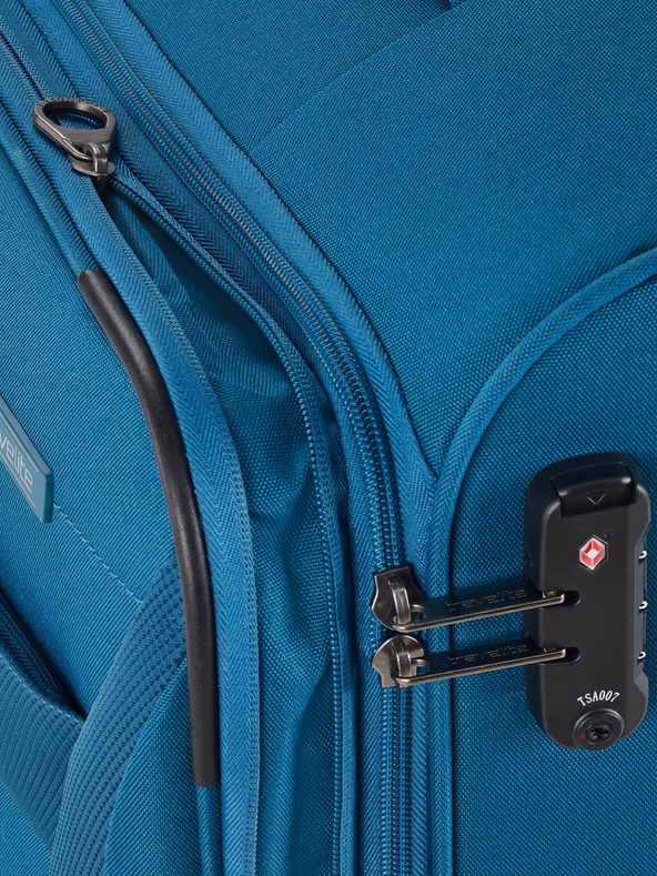 Travelite Modri kovček Travelite Chios L