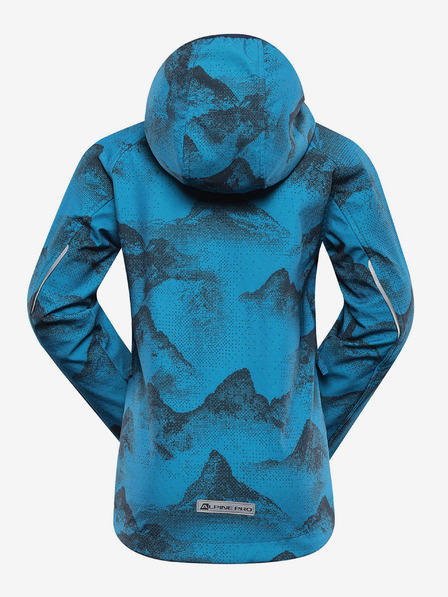 ALPINE PRO Modra otroška softshell jakna z membrano Alpine Pro Ezoro