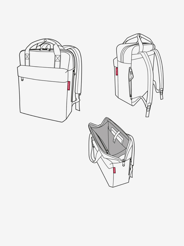 Reisenthel Reisenthel Allday nahrbtnik M Herringbone Dark Blue Moški nahrbtnik Allday Dark Blue