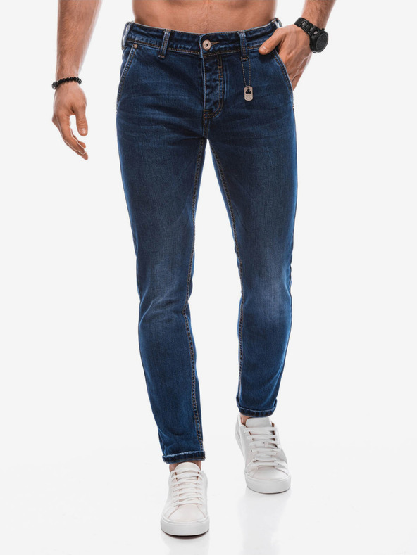 Edoti Temno modre moške kavbojke Edoti