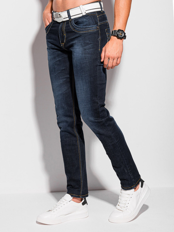 Edoti Temno modre moške kavbojke Edoti