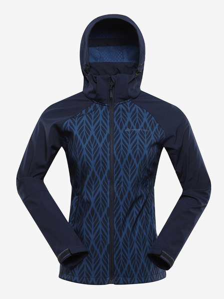 ALPINE PRO Modra ženska softshell jakna z membrano Alpine Pro Hoora