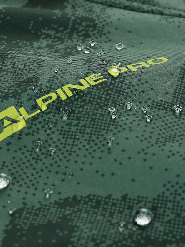 ALPINE PRO Zelena otroška softshell jakna z membrano Alpine Pro Ezoro