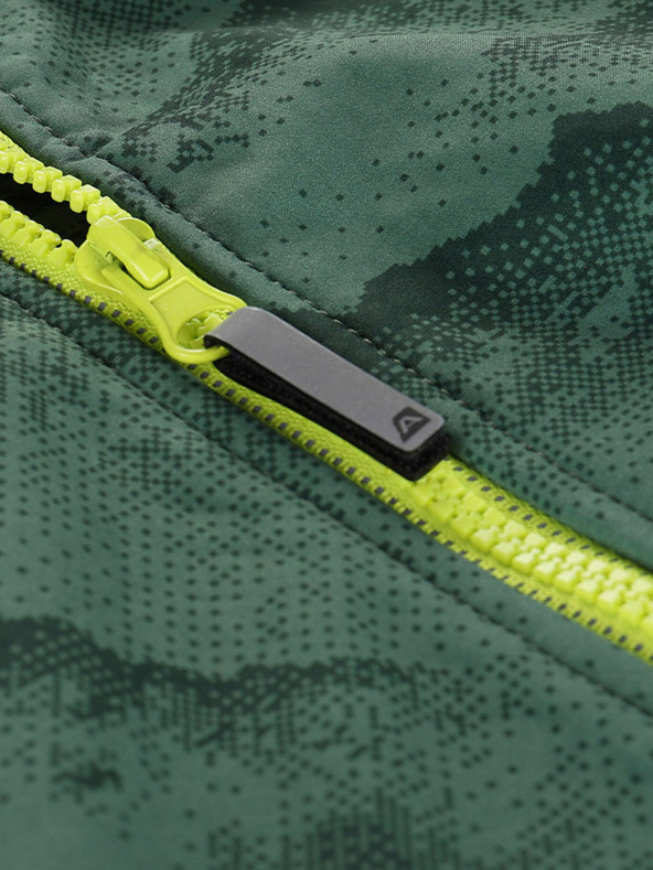 ALPINE PRO Zelena otroška softshell jakna z membrano Alpine Pro Ezoro