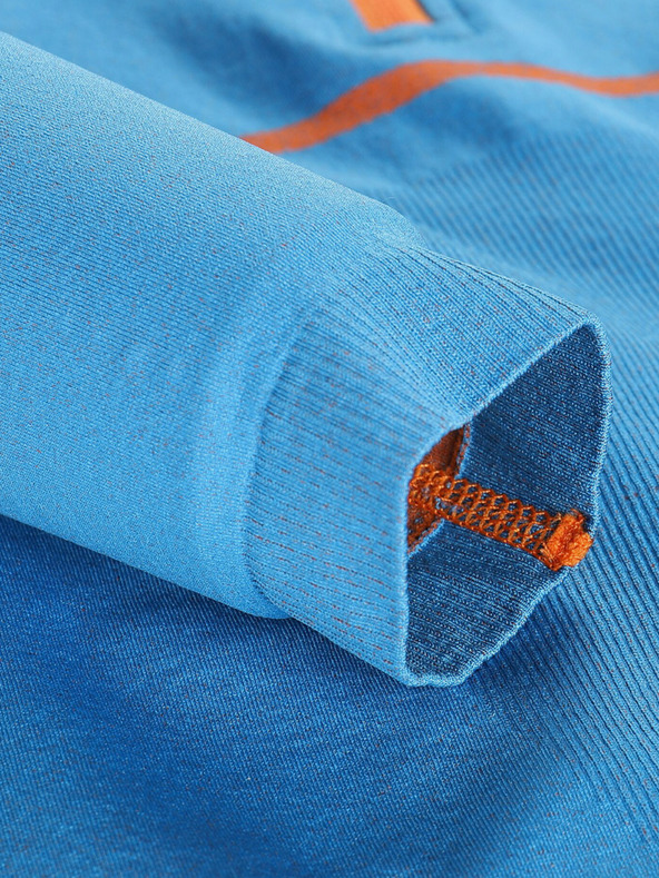 ALPINE PRO Modro funkcionalno perilo za dečke - majica Alpine Pro Seamo