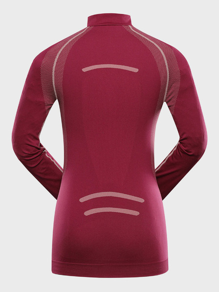 ALPINE PRO Temno rožnato žensko funkcionalno spodnje perilo - Alpine Pro Seama Shirt