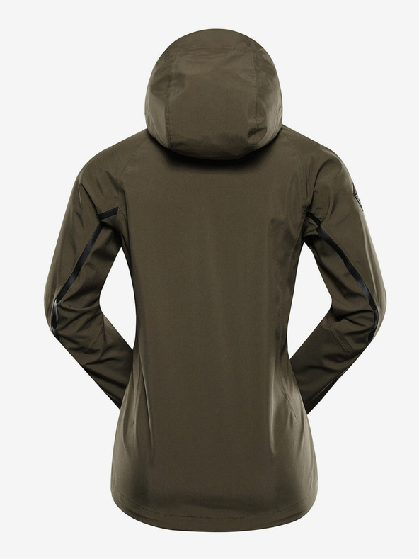 ALPINE PRO Temno zelena ženska softshell jakna z membrano Alpine Pro Jerda