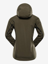 ALPINE PRO Temno zelena ženska softshell jakna z membrano Alpine Pro Jerda
