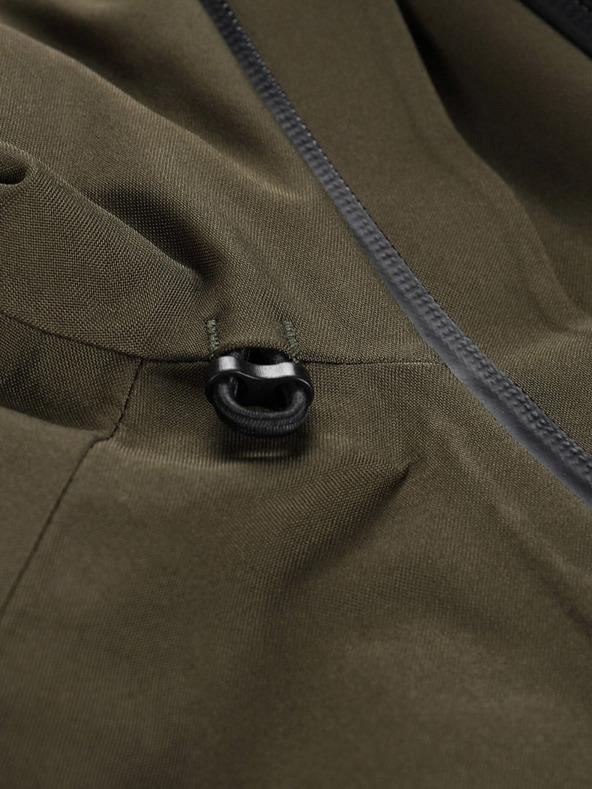 ALPINE PRO Temno zelena ženska softshell jakna z membrano Alpine Pro Jerda