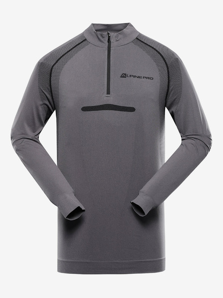 ALPINE PRO Sivo moško funkcionalno spodnje perilo - majica Alpine Pro Seam