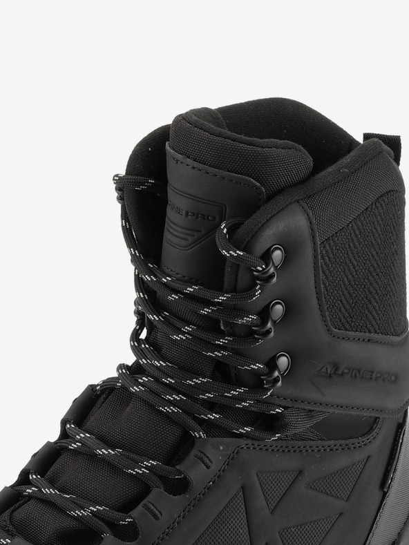 ALPINE PRO Moški zimski škornji z giga bumom in membrano ptx ALPINE PRO NERBE črni