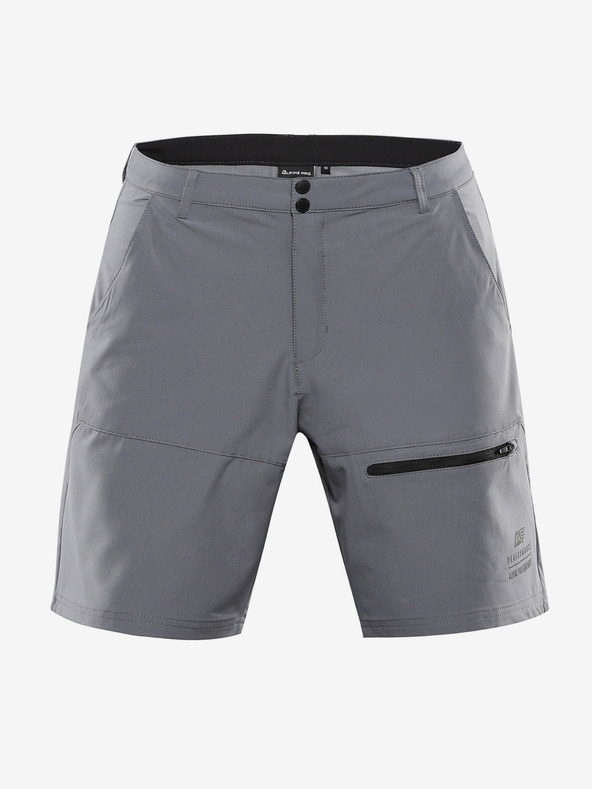 ALPINE PRO Moške softshell kratke hlače ALPINE PRO BAK dimljen biser