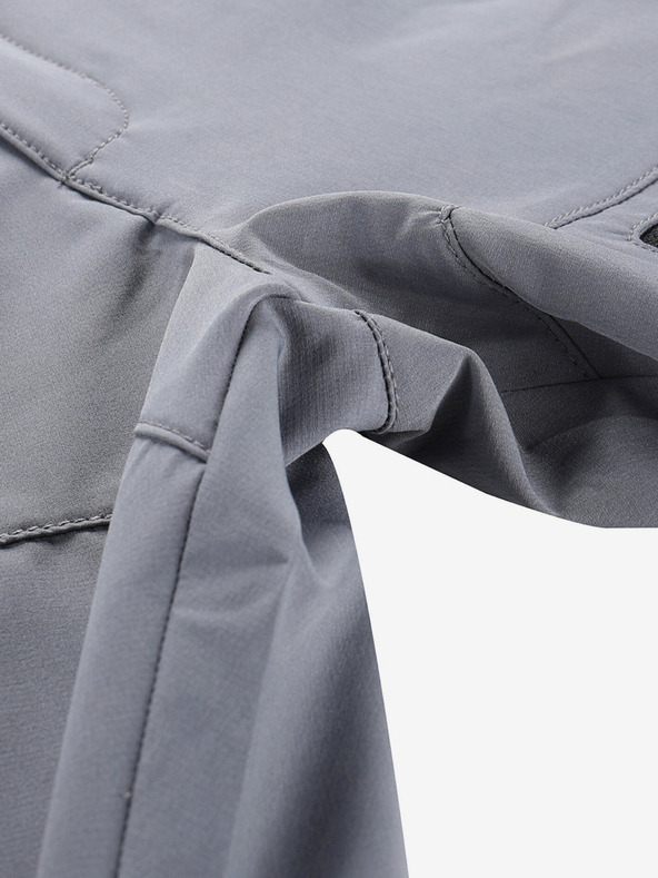 ALPINE PRO Moške softshell kratke hlače ALPINE PRO BAK dimljen biser