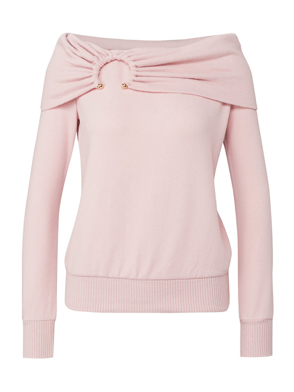 Orsay Svetlo roza ženska majica z dolgimi rokavi ORSAY
