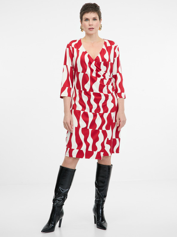 Orsay Rdeča ženska obleka ORSAY