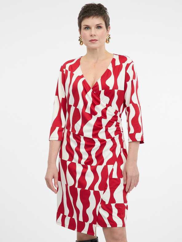 Orsay Rdeča ženska obleka ORSAY