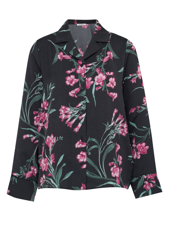 Orsay Črna ženska spalna srajca iz satena ORSAY