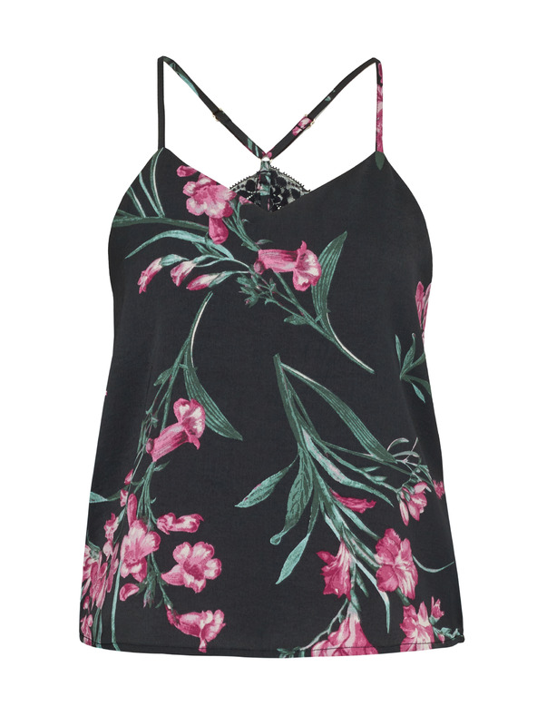 Orsay Črna ženska satenasta pižama ORSAY