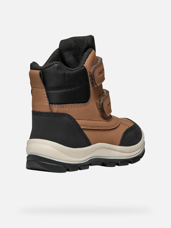 Geox Hnedá chlapčenská zimná obuv Geox Flanfil B Abx