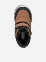 Geox Hnedá chlapčenská zimná obuv Geox Flanfil B Abx