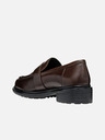 Geox Temno rjave ženske mokasine Geox Walk pleasure