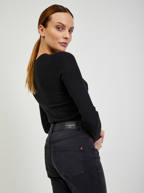 Orsay Črne ženske oprijete kavbojke ORSAY