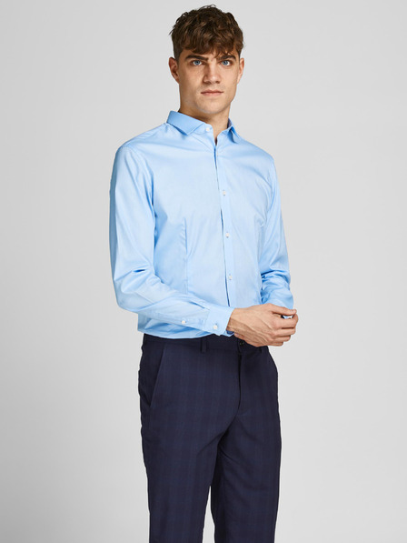 Jack & Jones Svetlo modra moška srajca Jack & Jones