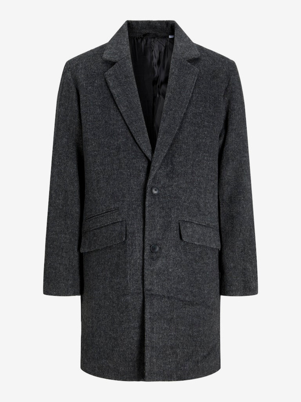 Jack & Jones Temno siva Moški plašč Jack & Jones