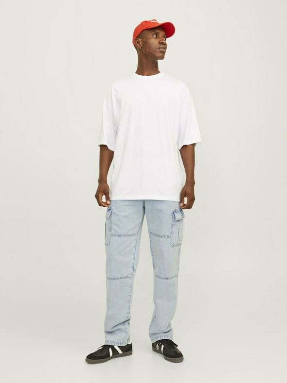 Jack & Jones Svetlo modre moške kavbojke ravnega kroja Jack & Jones Eddie
