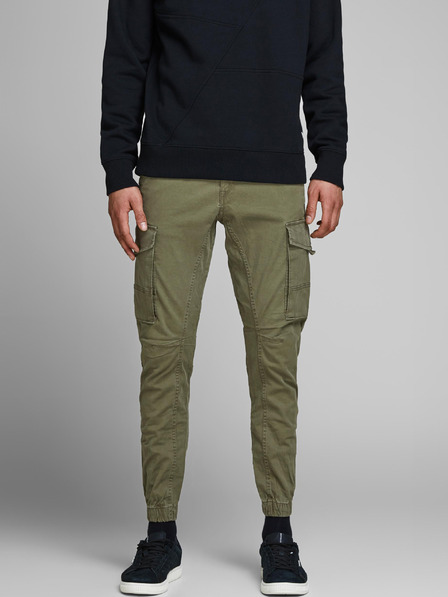 Jack & Jones Zelene moške hlače Jack & Jones Paul
