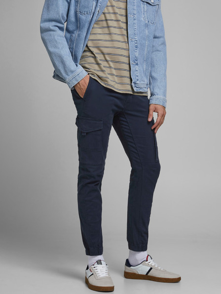 Jack & Jones Temno modre hlače Jack & Jones Paul