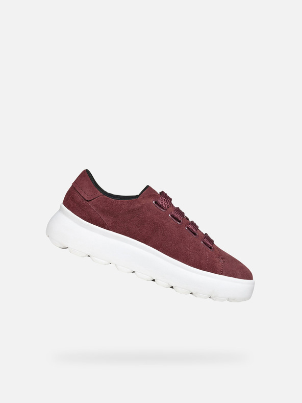 Geox Vínové dámske tenisky Geox Spherica EC4.1