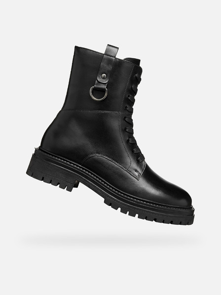 Geox Črni ženski gležnjarji Geox Iridea